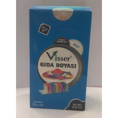 VİSSER GIDA BOYASI MAVİ *12