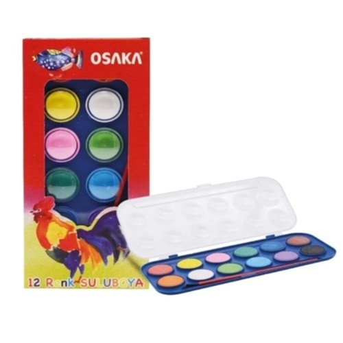 OSAKA OSB-K12 12 Lİ KÜÇÜK SULU BOYA *24