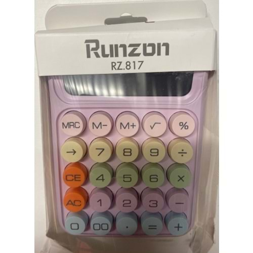 RUNZON RENKLİ BÜYÜK HESAP MAK. RZ.817