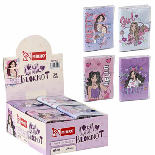 MİKRO NT-101 PRETTY GİRLS NOT DEFTERİ *24