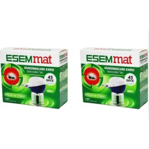 ESEMMAT ELEKTROLİKİT SET 45 GECE *12