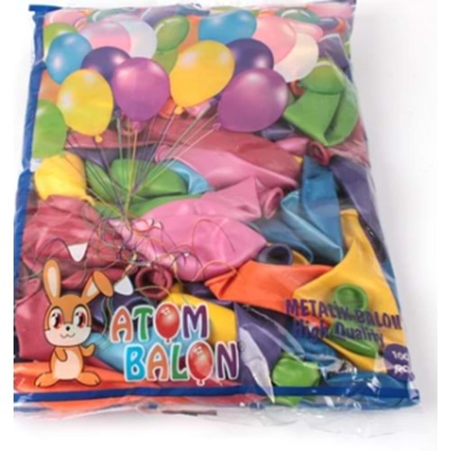 ATOM BALON METALİK KARIŞIK 4008 *100