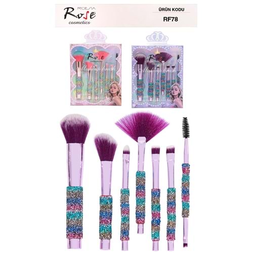 ROSE 7 Lİ FIRÇA SET RF78 *6