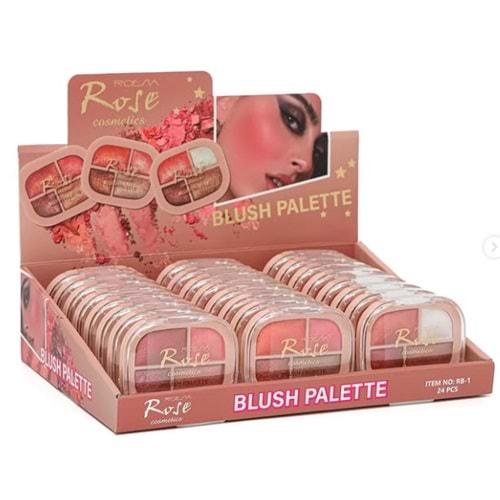 ROSE 4 LÜ ALLIK PALETİ RB-1 *24