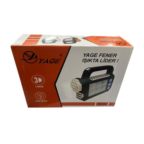 YAGE ŞARJLI EL FENERİ YG-781 2795