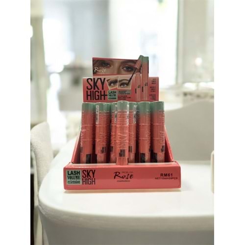 ROSE SKY HIGH LASH VOLUME MASKARA RM61 *24
