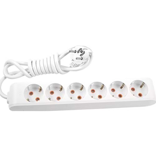VİKO 6 LI 5 MT TOPRAKLI PRİZ *12