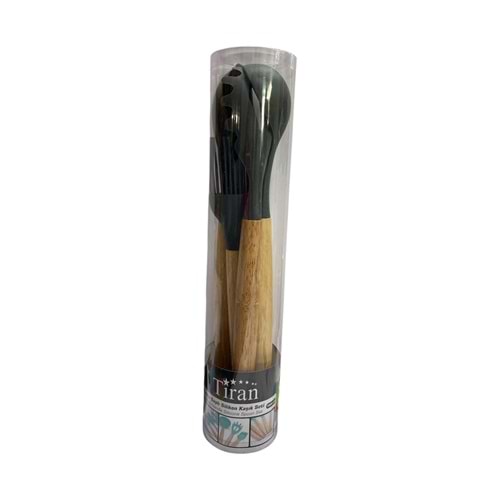 TİRAN BAMBU SAPLI SİLİKON KAŞIK SETİ TİRAN-500 *48