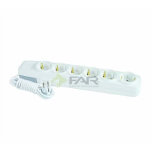 FAR F509A 6LI GRUP PRİZ 2M 4477 *48