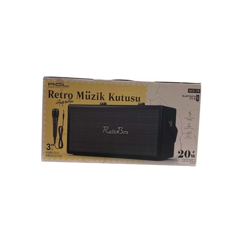 ACL MİKROFONLU MÜZİK KUTUSU ACS-19