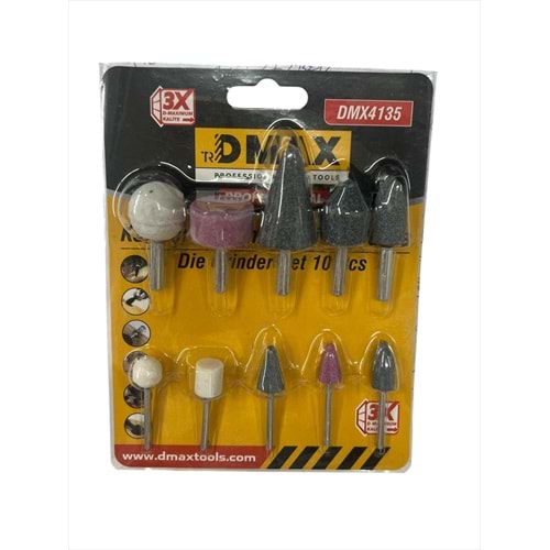 DMAX TAŞLAMA SETİ 10 PRÇ DMX4135