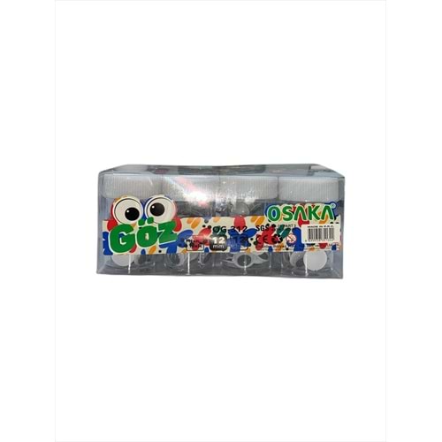 OSAKA OG-312 SİYAH OYNAR GÖZ 12MM *12