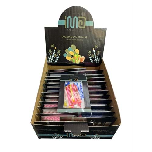 İMA DOĞUM GÜNÜ MUMU İMA-808 *24