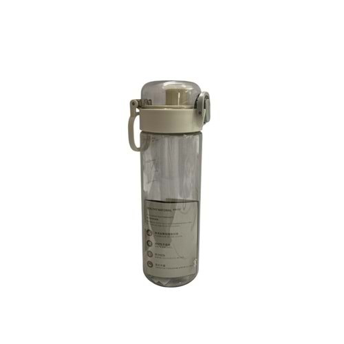 MH PLASTİK ŞEFFAF MATARA 600 ML MB-2419 *120