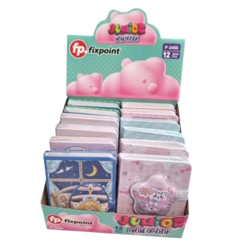 FİXPOİNT PUFFY KAPAKLI NOT DEFTERİ P-3486 *12