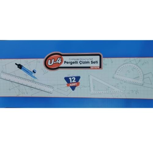 U-4 PERGELLİ ÇİZİM SETİ U4-1579 *12