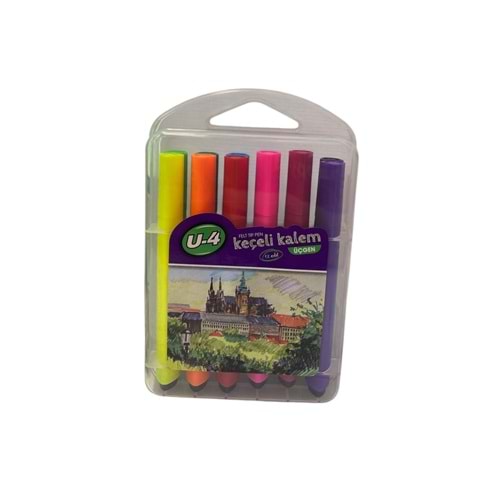 U-4 JUMBO ÜÇGEN KEÇELİ KALEM U4-1506 *12