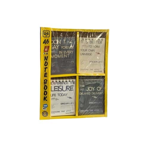 U-4 A6 NOT DEFTERİ U4-3652 *32