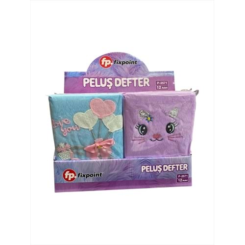 FİXPOİNT PELUŞ NOT DEFTERİ P-2571 *12