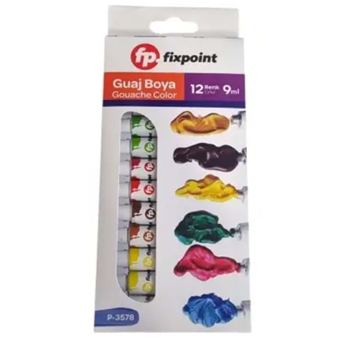 FİXPOİNT TÜP GUAJ BOYA P-3578 *12