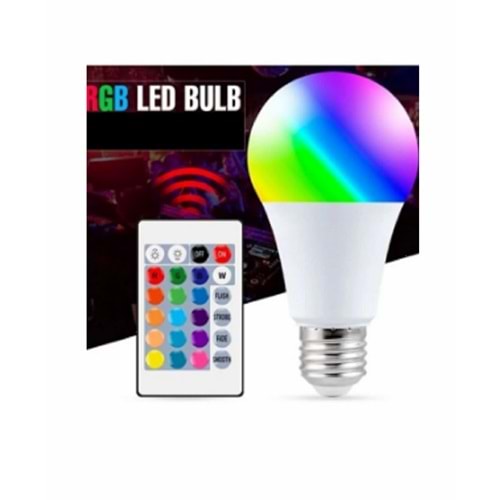 RESİWE RGB AMPUL RENKLİ 10 WATT RW-75