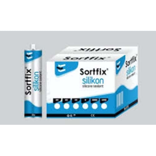SORTFİX ŞEFFAF-BEYAZ SİLİKON 3213 *30