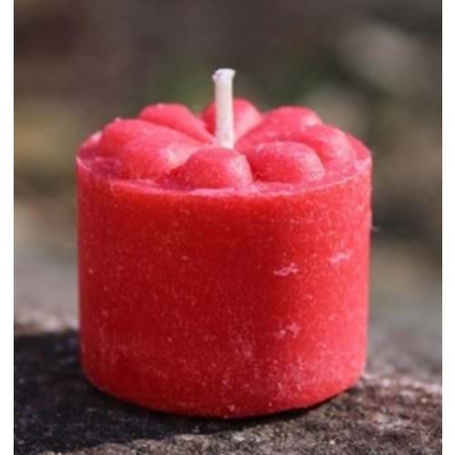 MUMSAN ÇİÇEKLİ BATON MUM 6LI 0208