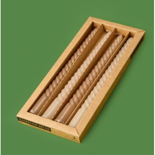 MUMSAN ŞAMDAN MUM BURGULU 4LÜ 9904