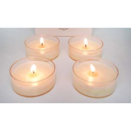 MUMSAN ŞEFFAF TEALİGHT MUM 12Lİ 8709 *12