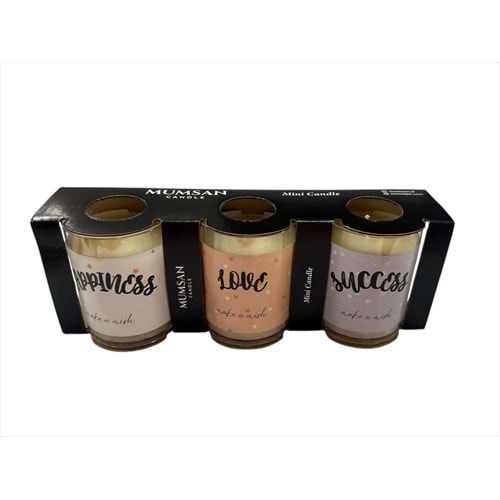 MUMSAN 3LÜ REFİL MUM KÜÇÜK 0061 *12