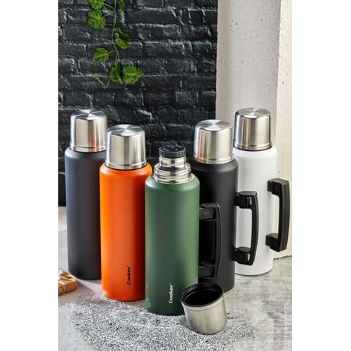 COOKER 1 LT RENKLİ ÇELİK TERMOS CKR2081 *24