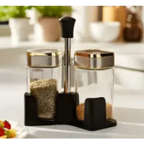 IVORY İKİLİ BAHARATLIK SET IVO-CAM177 GOLD *42