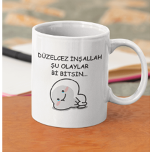 YAZILI SAPLI BARDAK BÜYÜK *24