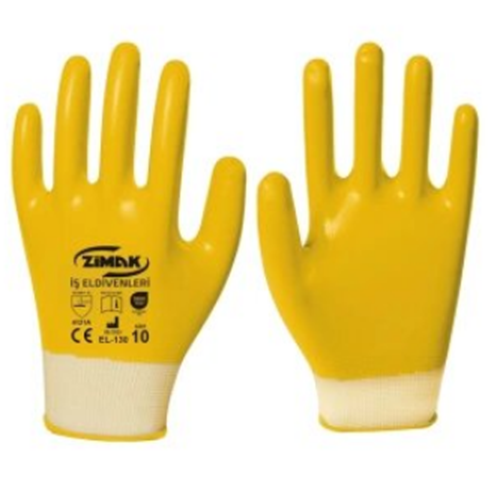 ZİMAK SARI KAPLAMA ELDİVEN EL-130 *12