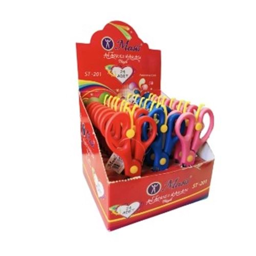 MASİS OKUL MAKASI YAYLI ST-201 *24