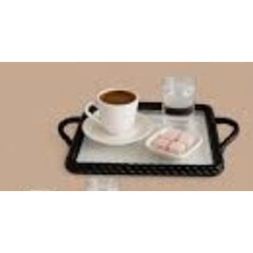 PARMEVA ÖRGÜ TEPSİ SİYAH-BEYAZ