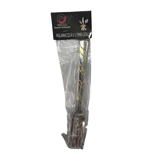 ERKAYA YEMEK ÇATAL PSLNMZ 6LI ERK-8022 *100