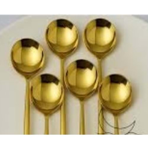 ERKAYA GOLD YEMEK KAŞIK 6LI ERK-8036 *100