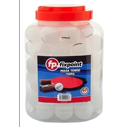 FİXPOİNT MASA TENİS TOPU BEYAZ 60LI P-0483 *24