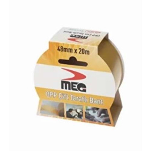 MEG OPP ÇİFT TARAFLI BANT 48MMX20M 7522