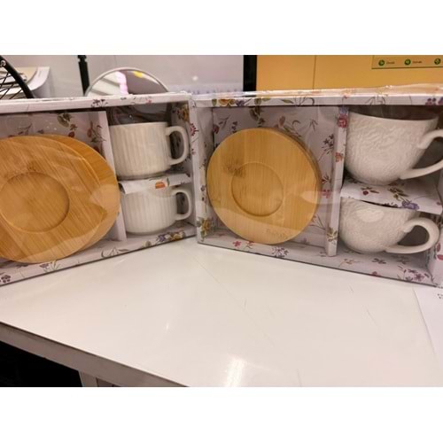 CLKN 2 Lİ BAMBU FİNCAN TAKIMI CLKN-2580