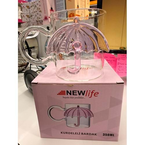 NEW LİFE ŞEMSİYE MODEL CAM BARDAK CLKN-2583