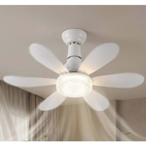 WİNLİGHT KRİSTAL LED VANTİLATÖR WL-00182 *40