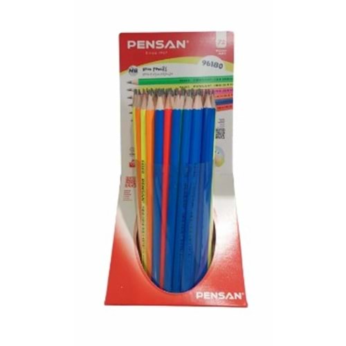 PENSAN NEON RENK KURŞUN KALEM 72Lİ 96180 1814 1807 *24
