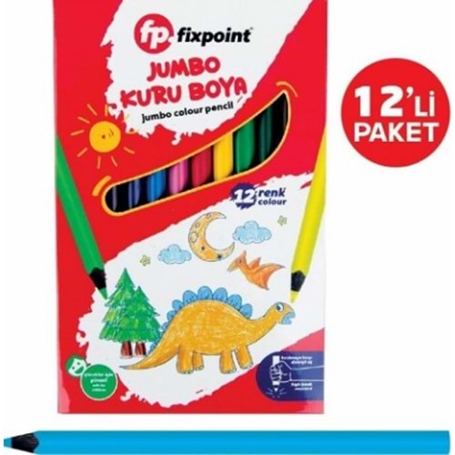 FİXPOİNT JUMBO KURU BOYA P-0813 *12