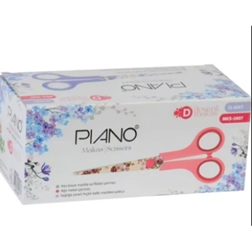 PİANO DESENLİ OFİS MAKASI 8.5 NO MKS-2009 406608 *12