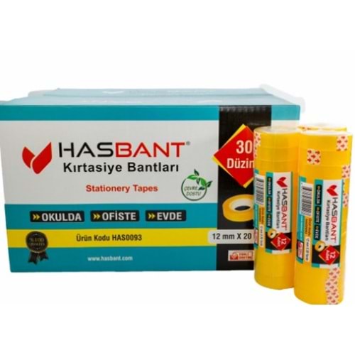 HASBANT KIRTASİYE BANDI HAS0093 20YRD 12Lİ *30