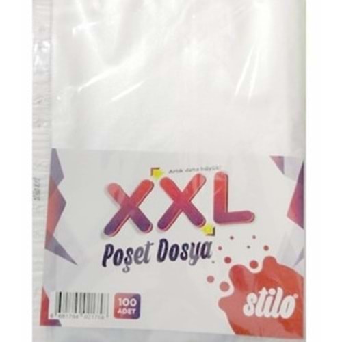 STİLO POŞET DOSYA XXL 1758 100LÜ *30