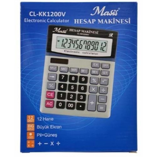 MASİS HESAP MAKİNESİ CL-KK1200V *30 *60