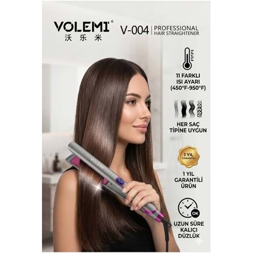 VOLEMİ SAÇ DÜZLEŞTİRİCİ V-004 0040